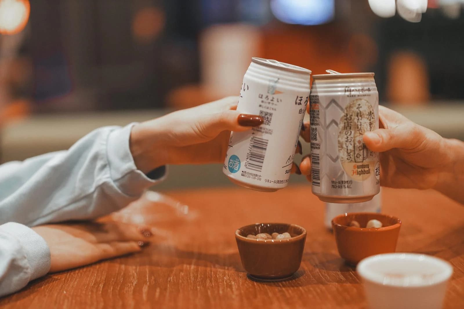 Japanese alcohol cans Horoyoi and Strong Zero