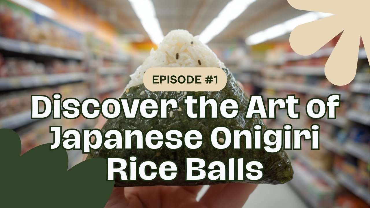 Japanese convenience store onigiri rice ball with numbered wrapper tabs
