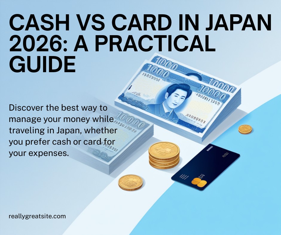 Japanese yen banknotes and credit card cash vs card guide for tourists