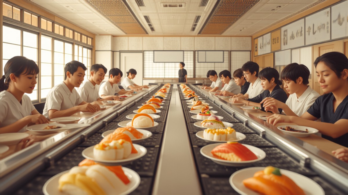 Sushi Japan guide tourists conveyor belt etiquette how to eat