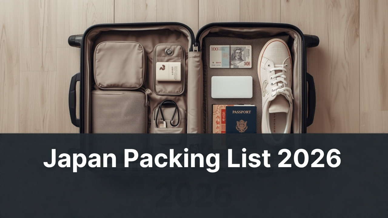 Japan packing list 2026 what to bring essentials travel checklist
