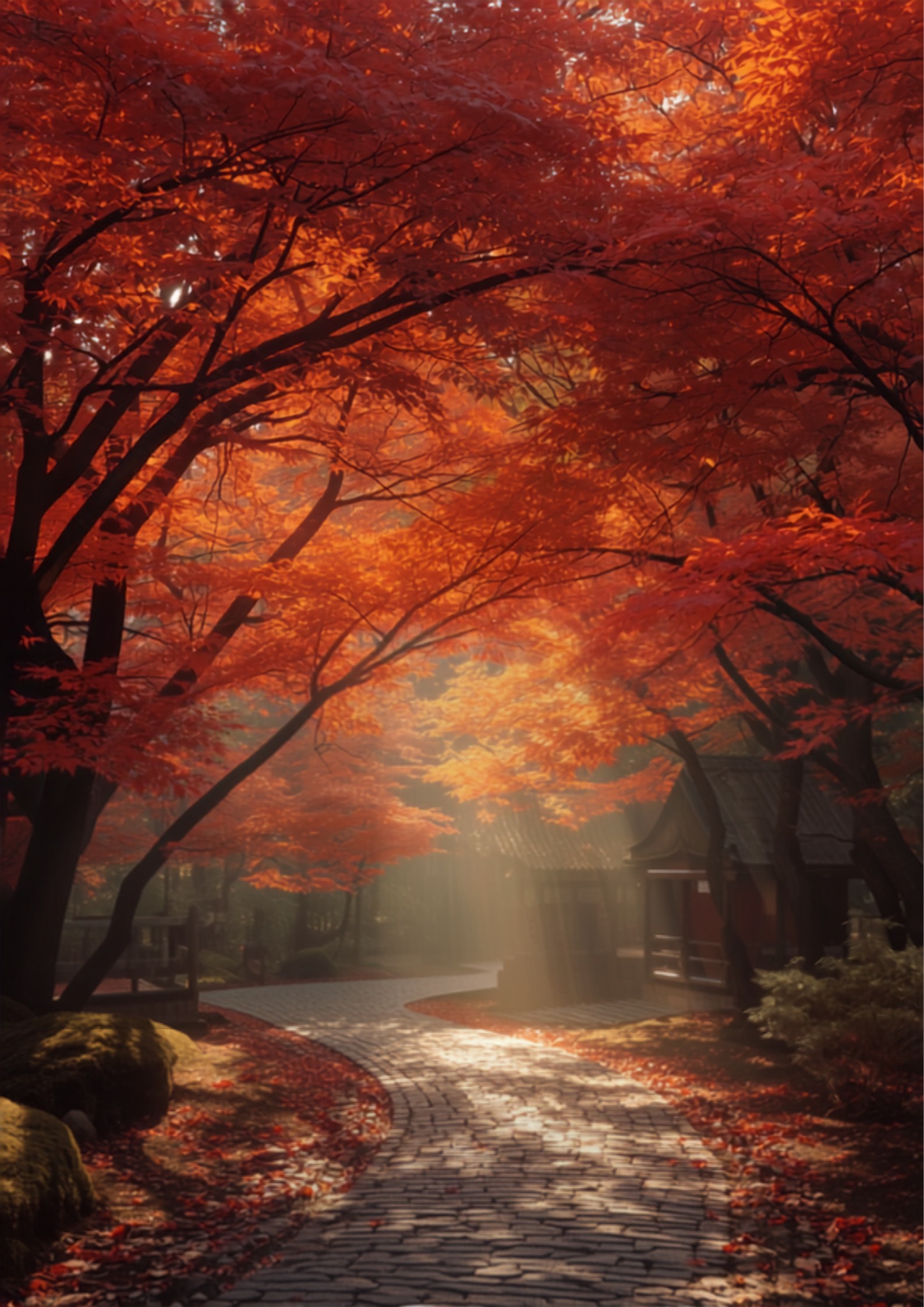 Kyoto red maple autumn leaves koyo temple garden November 2026